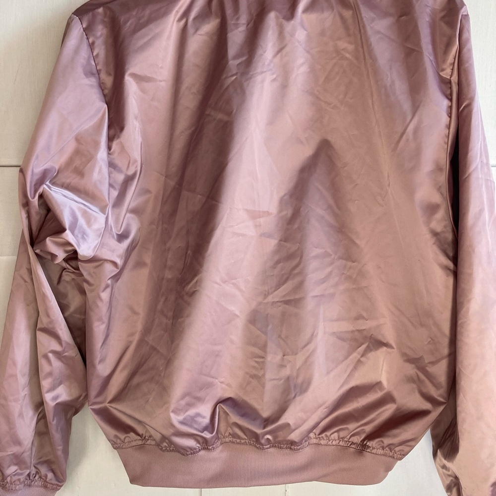 Fabletics Reversible EVA Bomber Jacket Blush Pink… - image 8